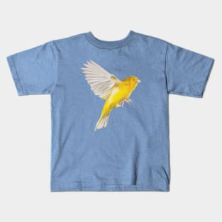 Canary in Flight Kids T-Shirt